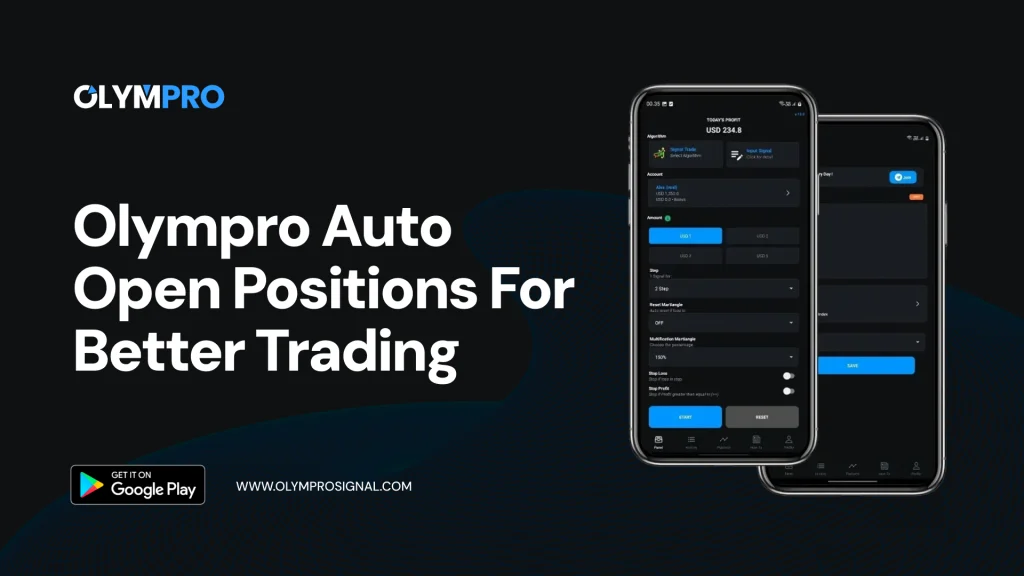 Robot Trading Olymp Trade in action with Olympro’s Auto Open Positions feature for automated and efficient trading.